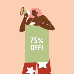 75% OFF BELOW!